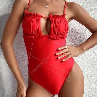 Swimsu Drawstring Sexy Womens piece Bikini LZ99 One