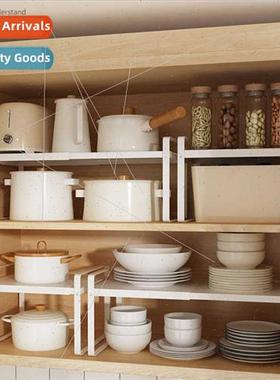 Cabinet tiered shelf telescopic shelves kchen divider compar