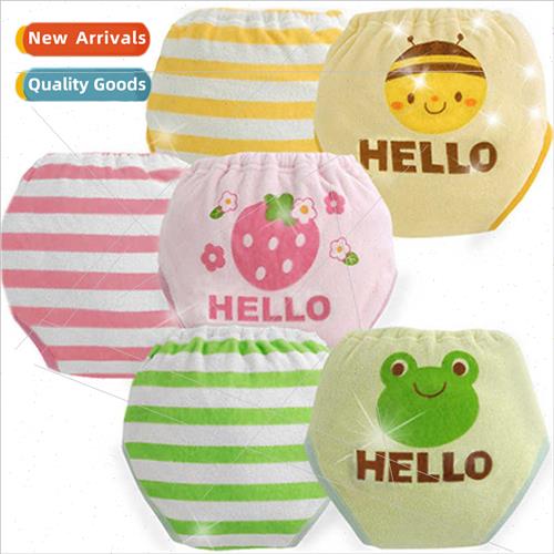 Autumn winter thickening  6 layer learning pants cartoon uri