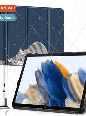 适用Samsung A9 Plus tri-fold case cartoon coloring A9plus pr