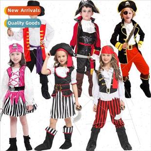 Halloween Kids Costumes Permances Boys Girls Pirates Caribbe