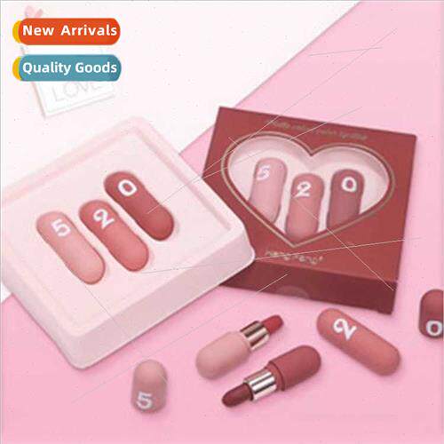 Hengfang Mini Romance Capsule 520 Velvet pstick 3pcs Valenti