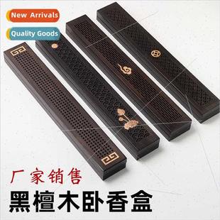wood sleeper incense burner box Ebony
