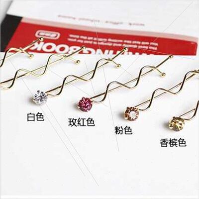 New Korean rhinestone hairpin bangs hairpin side clip Korean