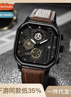 che Premium Sense Square Men Watch Fashion Timer Business Wa