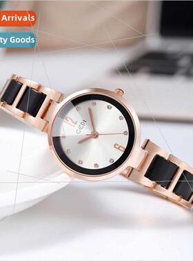 Imation ceramic antique watch simple disc quartz wristwatch
