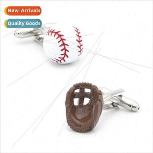 Glove Baseball Cufflinks Men Sports French Series