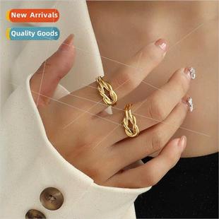 Open Gold BrLove Tanium Ring End Knotted Knot cky che French