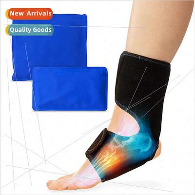 Reusable Ankle Ice Pack Wrap 适用Injuries Hot Cold Gel Ankle