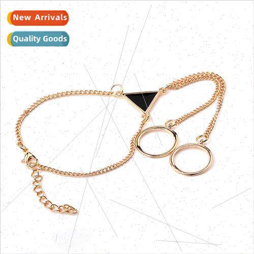 jewelry retro punk wind blade triangle onePCS bracelet ring