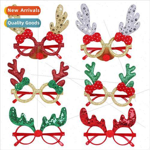 Christmas glasses  adults children photo props Christmas ant