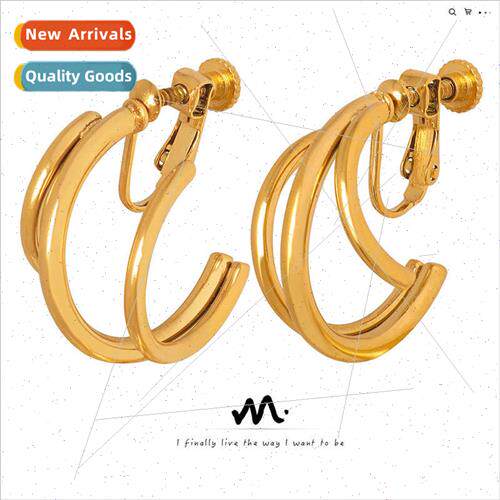 Europe whout ear holes ear clips simple geometric irregular