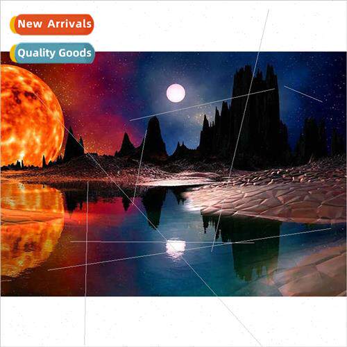 New handmade full diamond living room decorative painting su