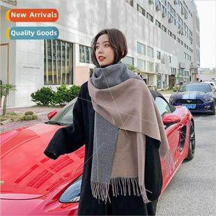 long winter Korean student Scarf thickened female
