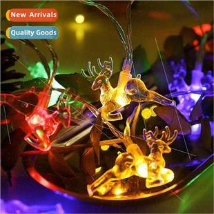ghts String Year Solar New Moose Holiday LED Flashing