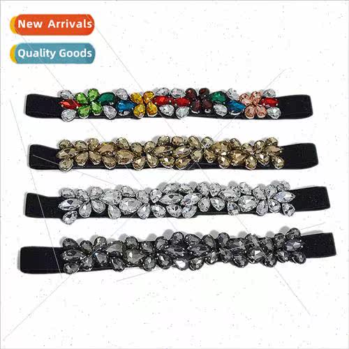 Europe women belt fashion popular rhinestone inlaid decorati