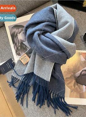 Heavyweight asures Australia wool solid color simple double-