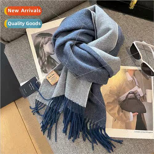 Heavyweight asures Australia wool solid color simple double-