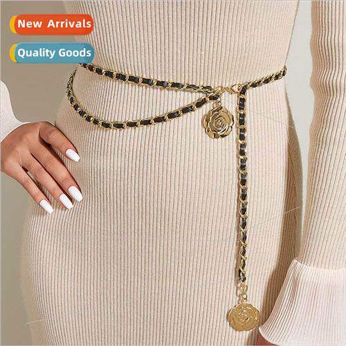 Metal skirt su waist chain fashion sense belt rope spicy gir