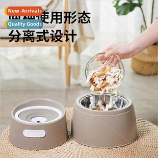 Cat Pet Flat Double Protect Dog Tall Nec Bowl