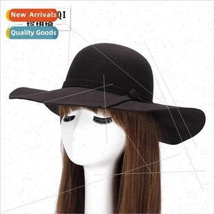 hat ima wave fashion winter fall brim edge large new Korean