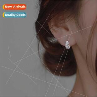 Europe cool gangster Row full earrings handsome diam diamond