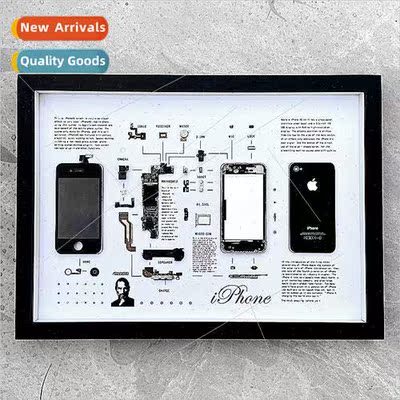 Cell phone framed painting finished decorative painting cell
