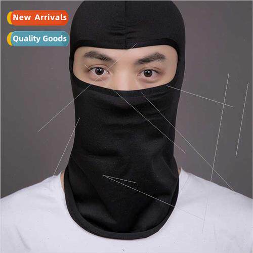 Summer outdoor sports riding hood ice silk sunscreen mask bi
