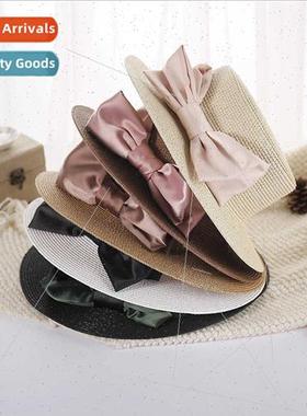 2023 Bow Straw Hat Hepburn Fashion Straw Hat Sunhat Hat Beac