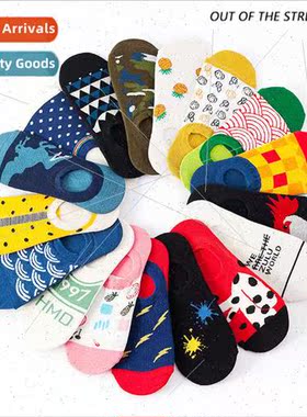5 pairs boat socks women summer invisible shallow cotton soc