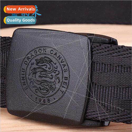 new nylon jacquard dragon canvas belt men belt over secury y