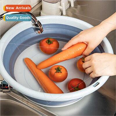 Colorful Foldable Plastic Basin Kitchen Washbasin Folding Ba