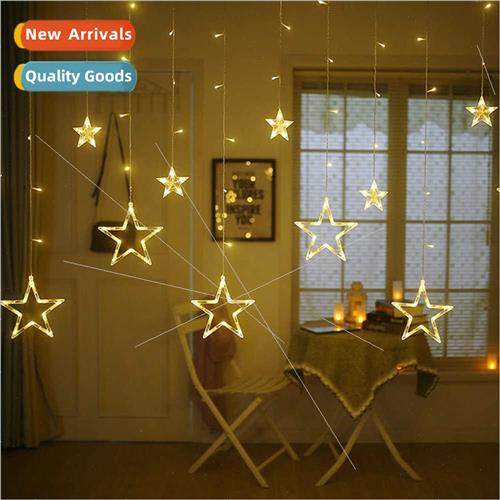 LED size pentagram decorative lights curtain light string si