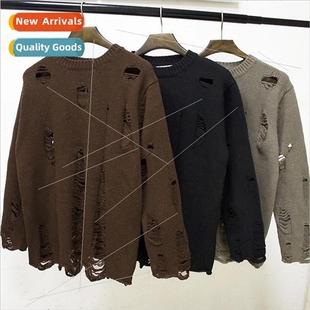 Gothic Punk Hole Tshirt Women Fairy Grunge Top Harajuku Over