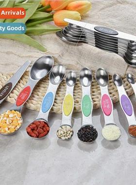 New magnetic double-ended 430 stainless steel measuring spoo
