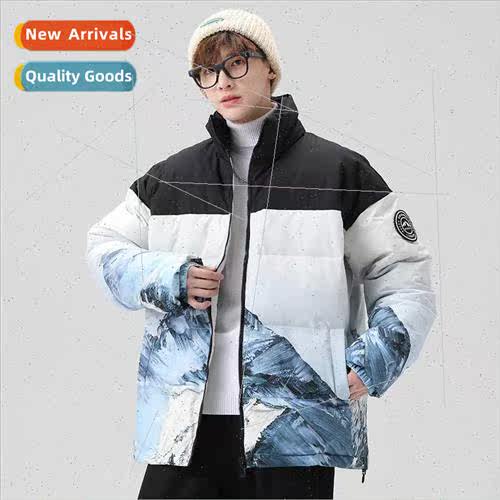 2023 new winter down jacket short men American set fashion c