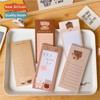 Korean  ins cookie scarf bear long note book cookie cute bea