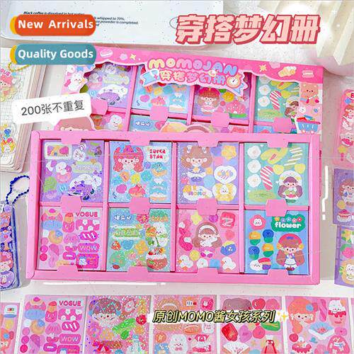 Dressup stickers cute laser handbook goo card sticker set ca