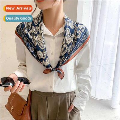 Spring Korea new cashew flower small square scarf temperamen