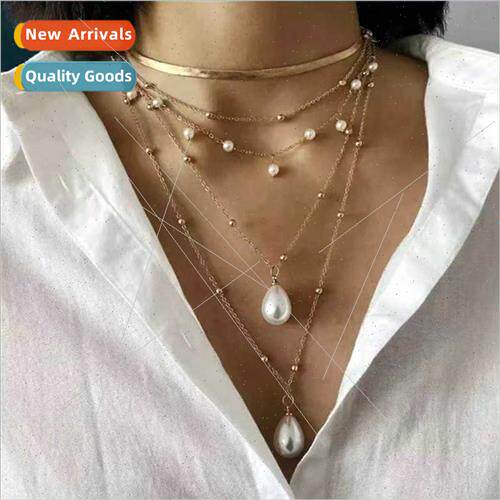 Bohemian choker women metal jewelry multilayer blade chain c
