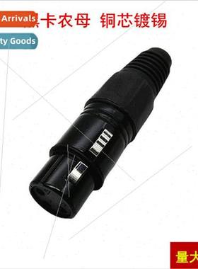 Black Can copper tinned XLR Can head female head can head he