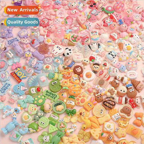 Cartoon resin accessories mixed cream glue handmade diy phon