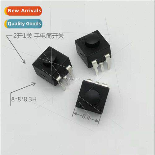 Flashlight Swch 8008-213YB Pushbutton Swch 2 On 1 Off Hair D