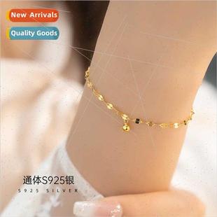 niche trans new 2023 female bracelet beads silver S925