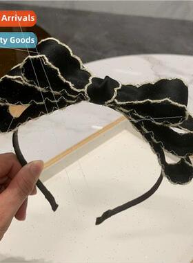 Hair clips multi-layer bow hair bands go out versatile hairp