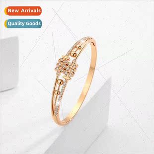 Leaf Zirconia Bangle Bracelet Fashio Europe che Set