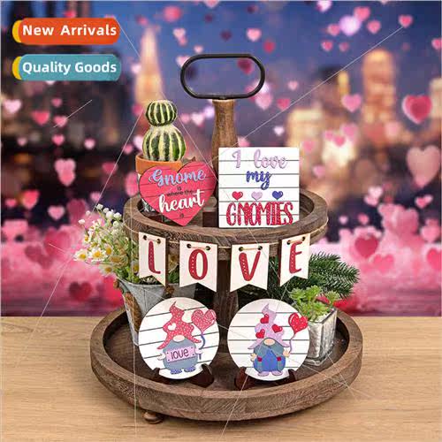 Valentine Day LOVE  Layered Tray Decorations Love Heart Cove
