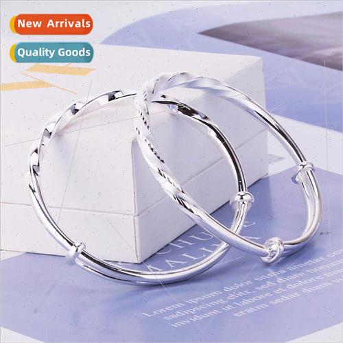 New whe copper silver-plated twisted mooobies bracelet women