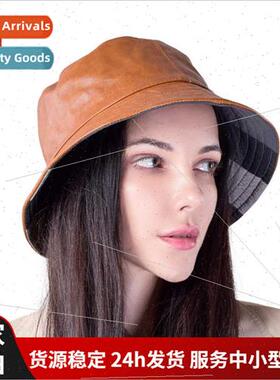 Korean lambskin bowler hat fall winter ladies warm  sheepski