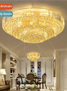 Round living room large lamp crystal lamp led atmosphere cei